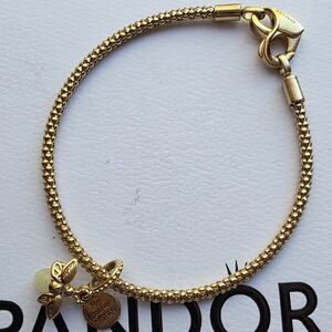 Pandora Gold Charm Bracelet